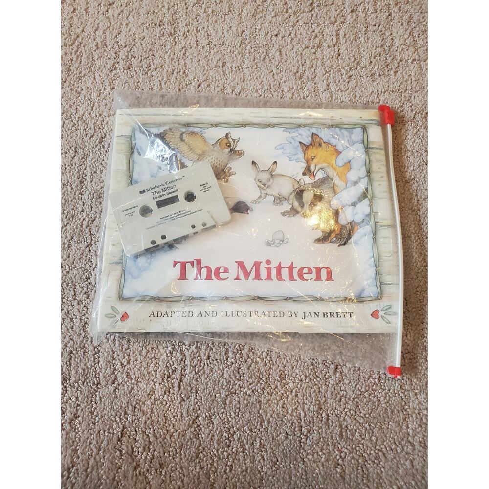 The Mitten Book and Cassette Tape Set Homeschool Teaching Resource Jan Brett